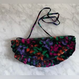 Stuart Weiztman | Vintage 80s - 90s Colorful Satin Purse